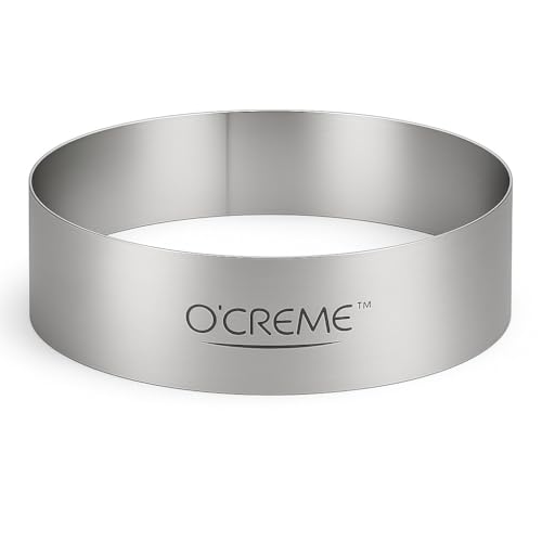 Cake Ring Sturdy Stainless Steel Round Mousse Cake Ring Mold for Baking