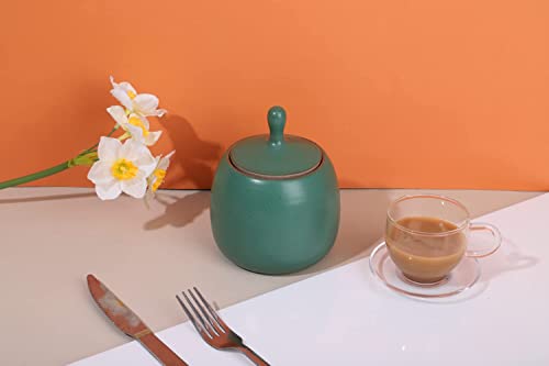 Kitchen Canisters Retro Ceramic Jar with Airtight Lid Retro Green