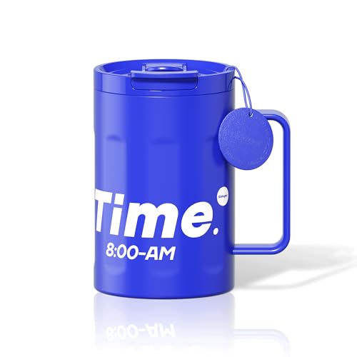 18 oz Stainless Steel Insulated Coffee Mug with Handle and Lid