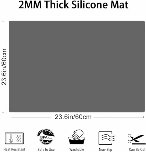 2MM Thick Silicone Countertop Mat