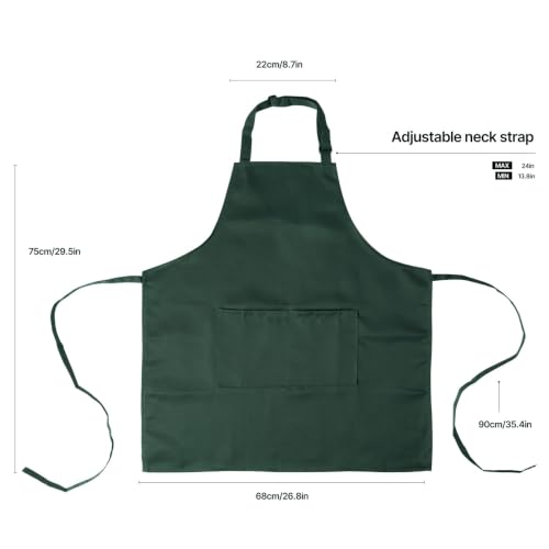 Kitchen Bib Chef Apron for Women Men