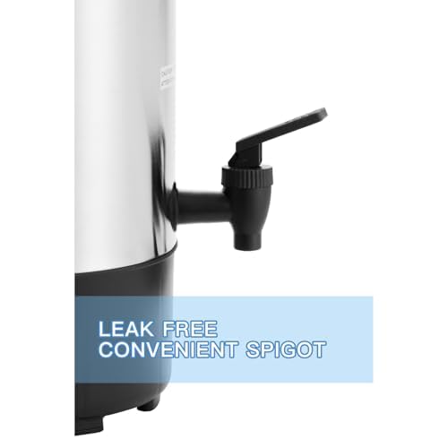 SR CP Commercial Grade Stainless Steel Percolate Coffee Maker Hot Water Urn for Catering