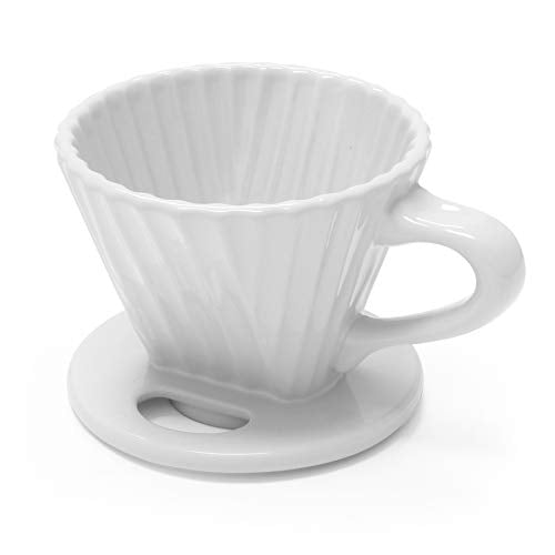 Lotus ceramic pour over coffee dripper