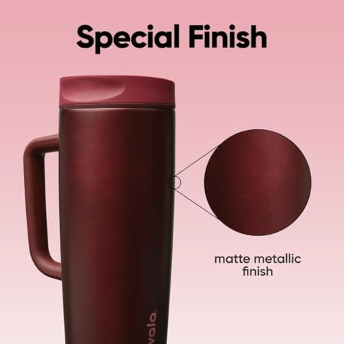 SmoothSip Slider Stainless Steel Insulated Travel Mug with Handle
