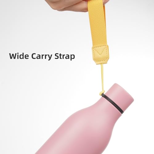 25 oz Insulated Stainless Steel Metal Water Bottle with Strap