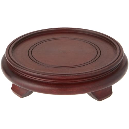 Dark Wood Decorative Base 1.875" H x 7.5" W x 7.5" D (2 Count)