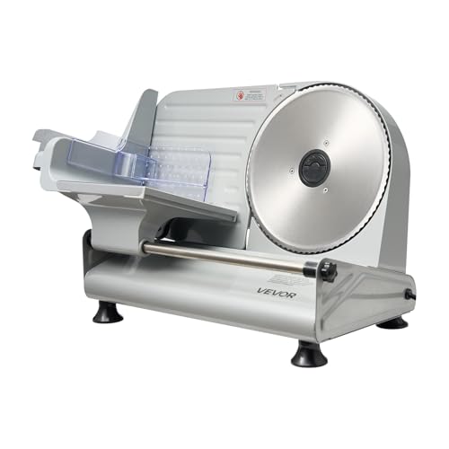 Meat Slicer 8.6" Electric Deli Slicer with 2 SUS420 Blades