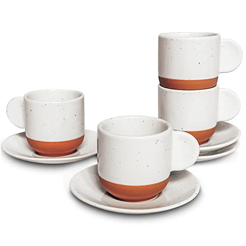 Mora Ceramic Mini Espresso Cups Set of 4 (4 Count)