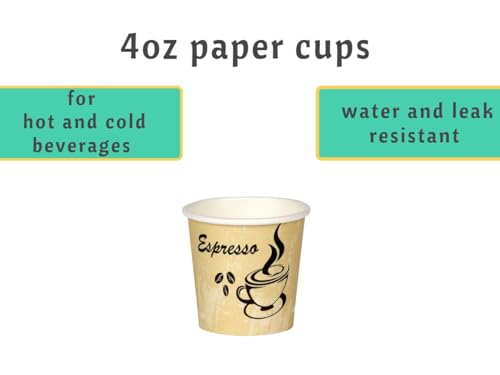Disposable Coffee Cups (100 Count)