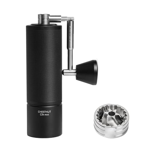 Manual Coffee Grinder Chestnut C3S Max Capacity 30g with CNC Stainless Steel Conical Burr