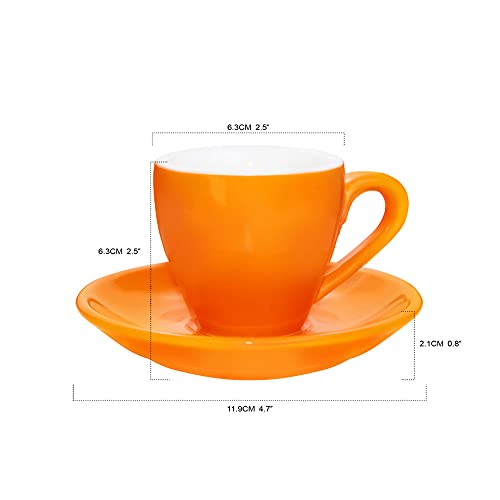 Porcelain Espresso Cup with Saucer