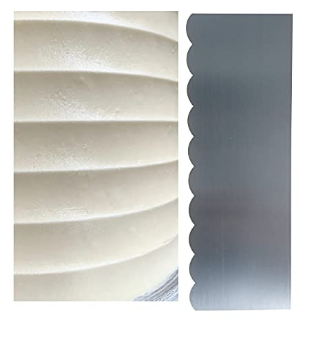 Siking Stainless Steel Cake Comb Metal Cake Scraper