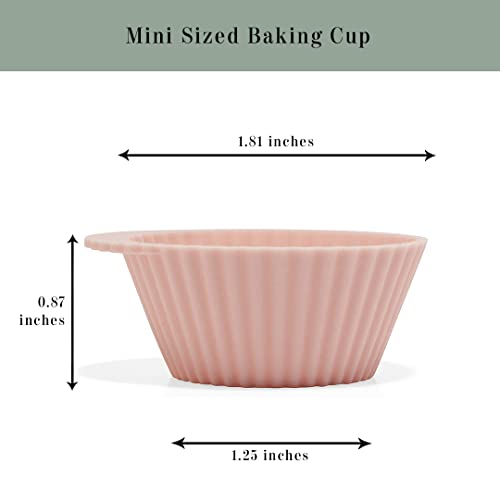 Reusable Silicone Baking Cups Silicone Muffin Liners for Cupcakes (24 Count)