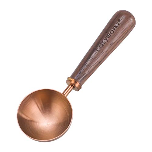 Retro Stainless Steel Coffee Spoon With Black Walnut Handle
