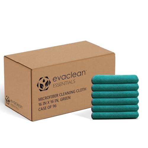 Essentials Premium Microfiber Cleaning Cloth 16"x16" (96 Count)
