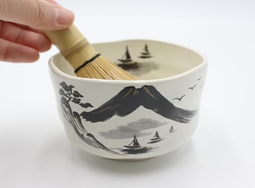 Japanese Traditional Handcrafted Matcha Chawan Tea Bowl Cup Ceremony Tableware Pottery