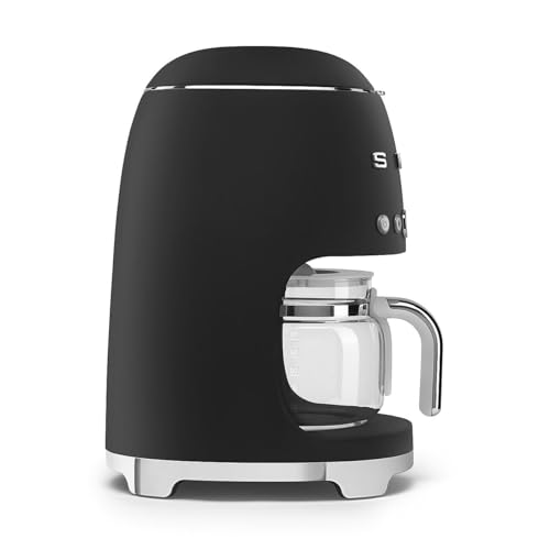 50's Retro Style Aesthetic Drip Coffee Machine with 10 Cup Glass Carafe
