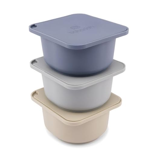 Pizza Dough Proofing Silicone Containers with Lids (3 Count)