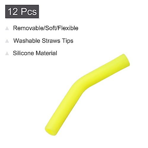 12pcs Silicone Straw Tips (12 Count)