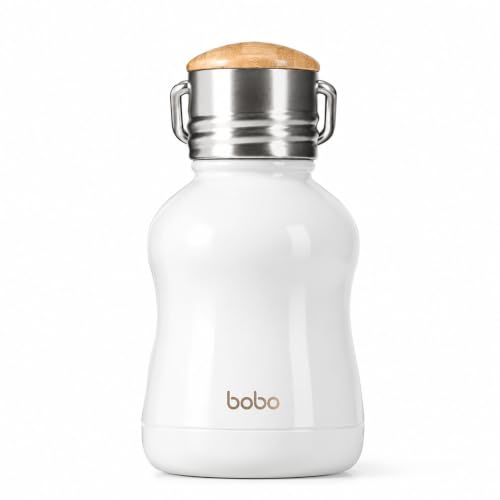 Mini Vacuum Insulated Water Bottle With Bamboo Lid
