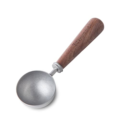 Retro Stainless Steel Coffee Spoon With Black Walnut Handle