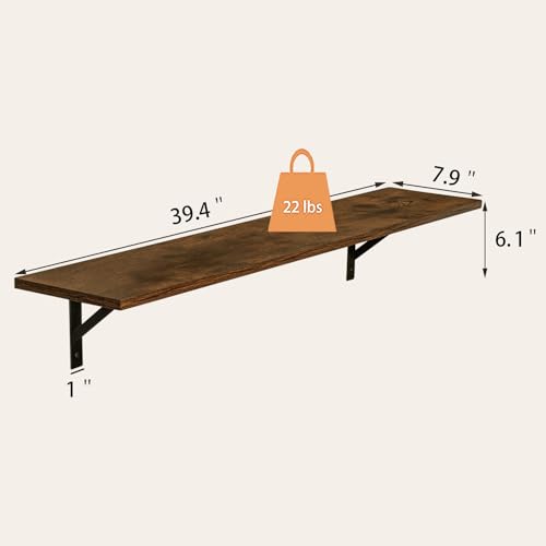 Long Wall Shelves (4 Count)