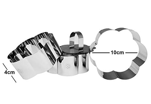 NewlineNY Stainless Steel Dessert Rings (4 Count)