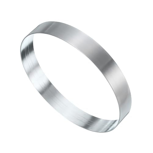 Round Cake Ring 4.72 x 1 Inch Seamless Stainless Steel Pastry Mousse Dessert Ring Mirror Coating for Baking Cooking English Muffins Crumpet Making Tool