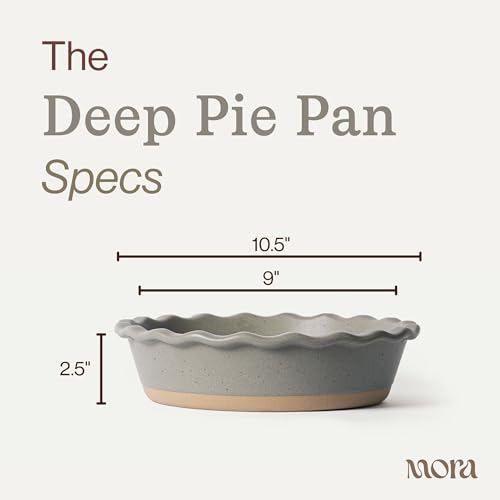 Mora Ceramic Pie Pan for Baking (30 Count)