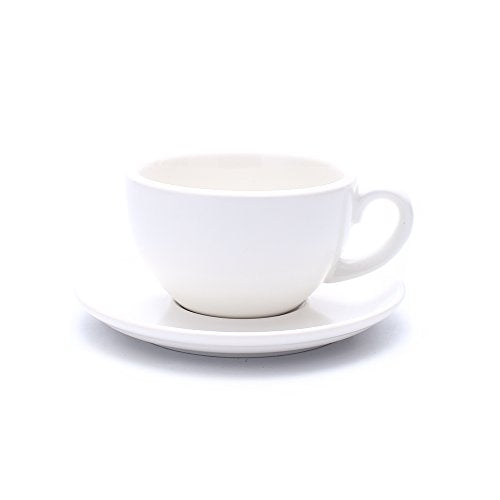 Latte Art Cup and Saucer for Cappuccino and Manual Brew Coffee