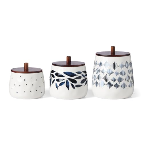 Blue Bay 3 Piece Canister Set with Lid (3 Count)