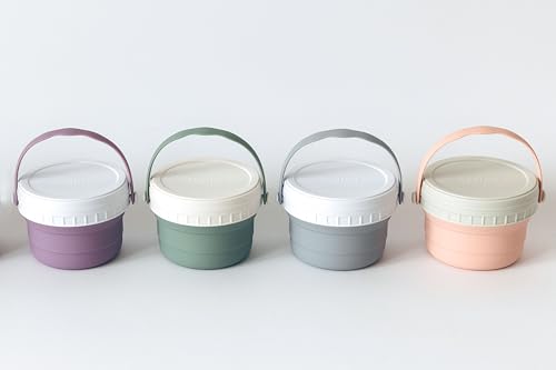 No Spill Silicone Toddler Snack Containers (12 Ounce)