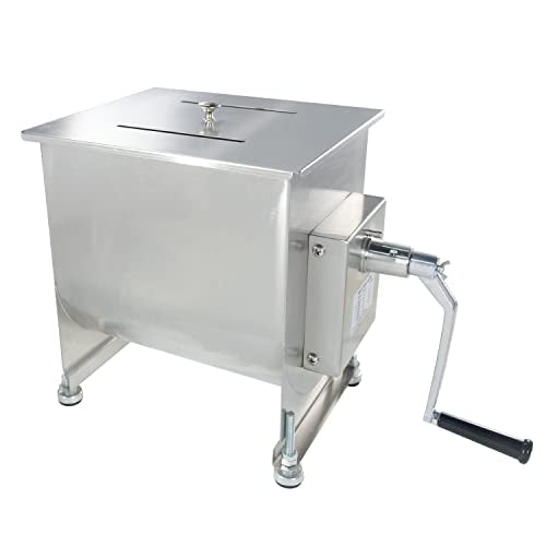 CMI Commercial Stainless Steel Manual Meat Mixers with lid