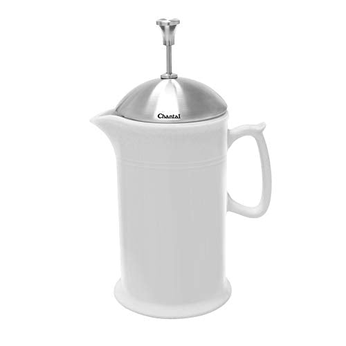 Stoneware French Press with Stainless Steel Plunger and Lid