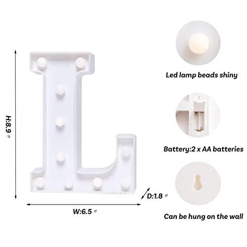 LED Letter Lights Sign Marquee Light Up Letters Sign for Night Light Wedding