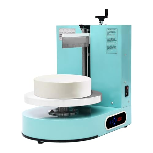 Cake Decorating Coating Machine Cream Spreading Automatic Frosting Turntable with Graduated Scraper for 4