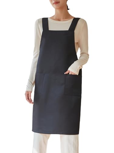 Kitchen Chef Aprons for Men Women Work Apron with 2 Pockets