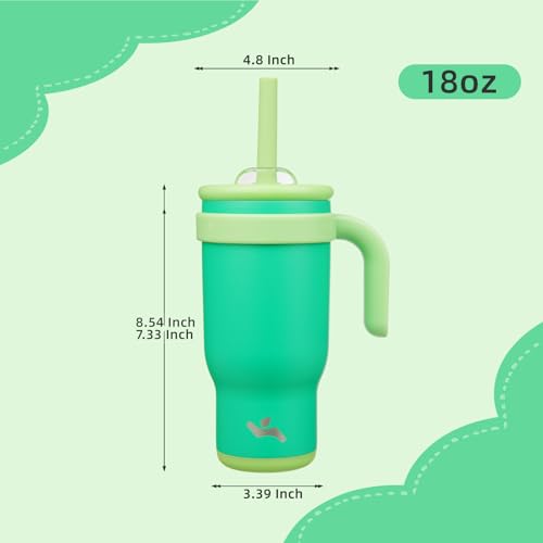 18 oz Tumbler with Handle and Straw