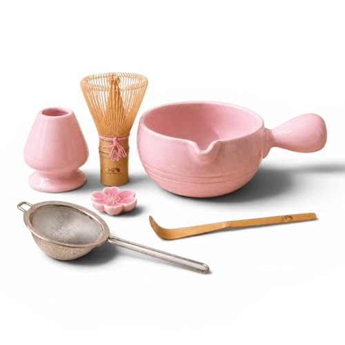 HAPPY PATH & CO Patented Matcha Bowl Set with Handle & Spout