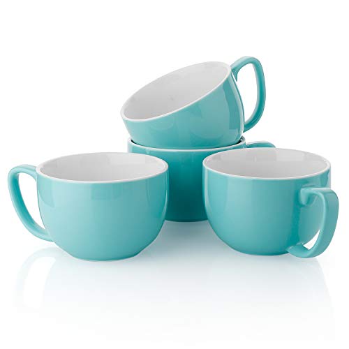 Turquoise Coffee Mugs Set of 4 (4 Count)