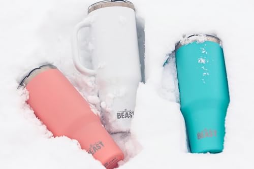 Beast 50 oz Tumbler with Handle Stainless Steel Vacuum Insulated Coffee Ice Cup Double Wall Travel Flask