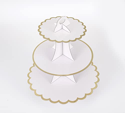 Cupcake Stand with Lace Trim