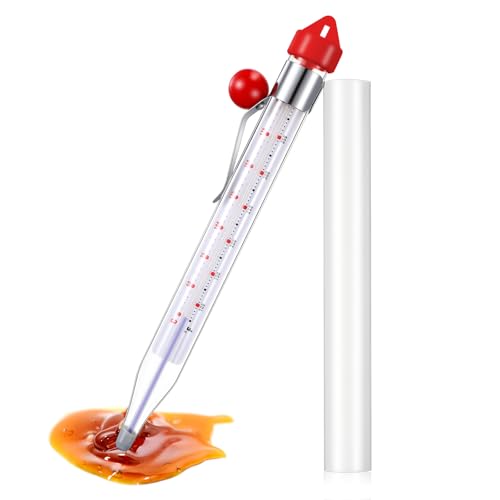 1 Pcs Candy Thermometer with Pot Clip 8"