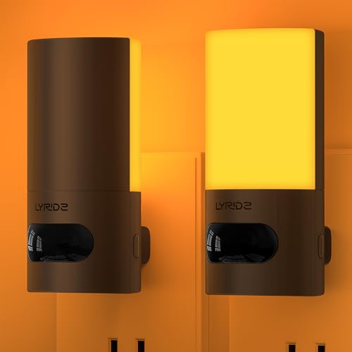 Plug in LED Amber Night Light with Motion Sensor (2 Count)