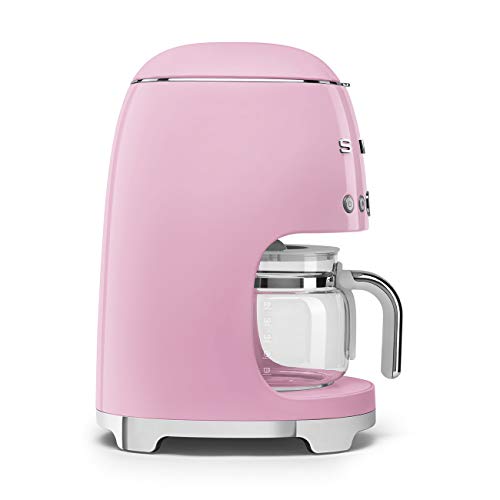 50's Retro Style Aesthetic Drip Coffee Machine with 10 Cup Glass Carafe