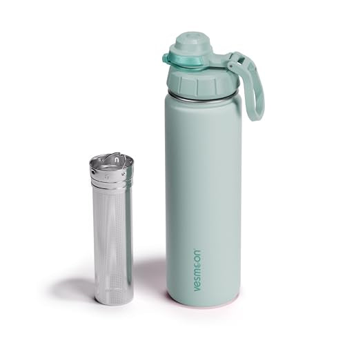Vessence 24 Oz Stainless Steel Tea Infuser Bottle for Loose Leaf Tea