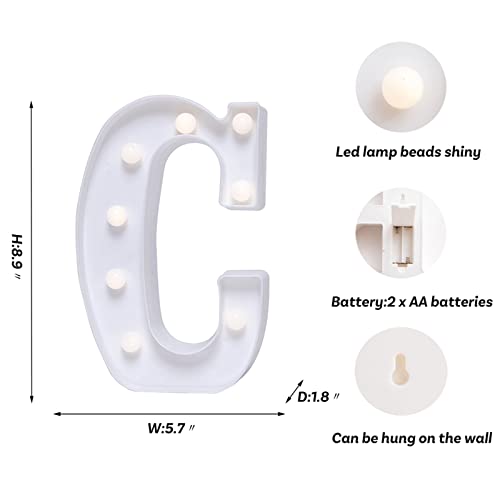 LED Letter Lights Sign Marquee Light Up Letters Sign for Night Light Wedding