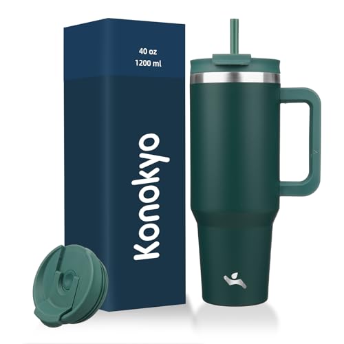 40 oz Insulated Tumbler Water Bottle with Handle