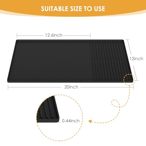 Silicone Coffee Mat with Raised Edges