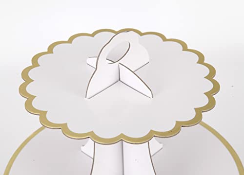 Cupcake Stand with Lace Trim